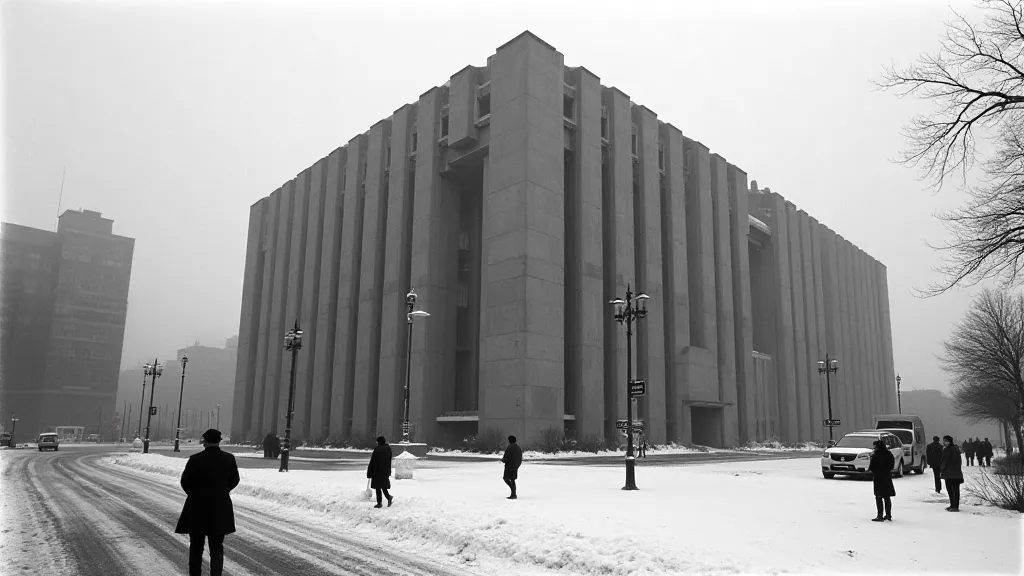 Boston City Hall in the 1970s.