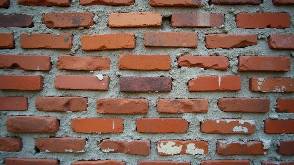 Detail of aged brickwork
