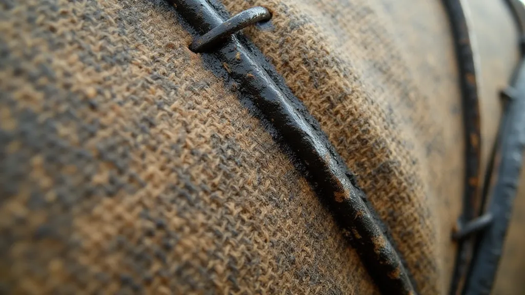 Vintage canvas coating used in pneumatic structures