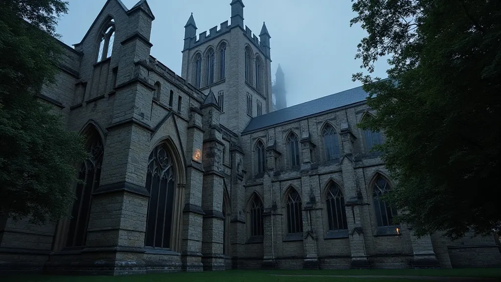 Durham Cathedral at twilight