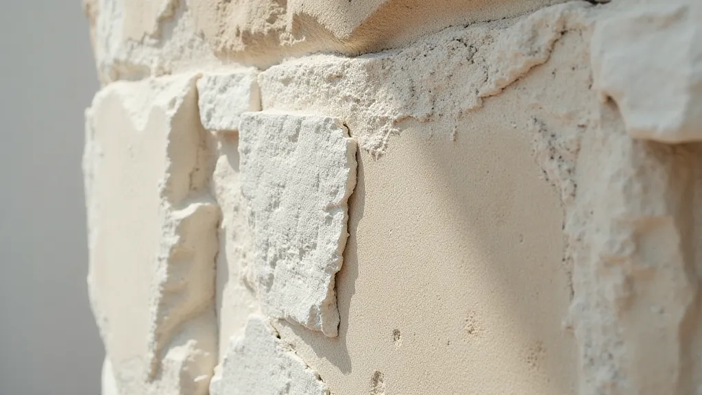 Comparison of restored and weathered limestone