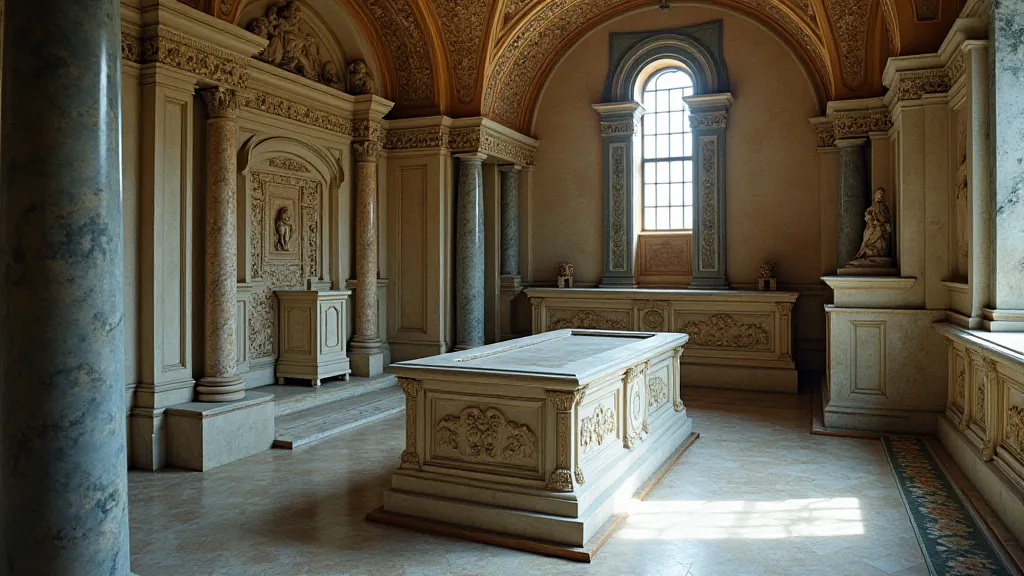 Victorian mausoleum interior